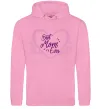 Жіноча толстовка (худі) Best mom ever flower heart Рожевий фото