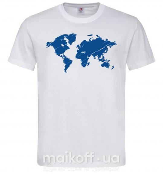 Мужская футболка Карта Белый фото