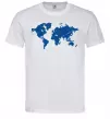 Мужская футболка Карта Белый фото