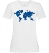 Жіноча футболка Карта Білий Жіноча футболка Карта Білий фото