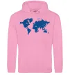 Жіноча толстовка (худі) Карта Рожевий фото