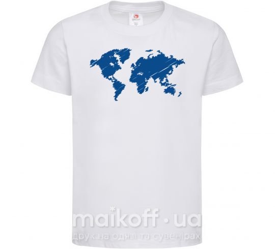 Дитяча футболка Карта Білий фото