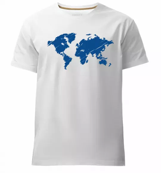 Чоловіча преміум футболка Карта Білий фото