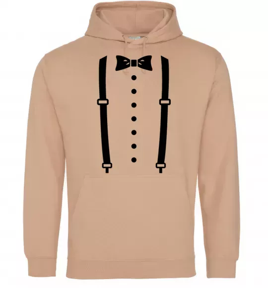 Жіноча толстовка (худі) Метелик та підтяжки Пісочний фото