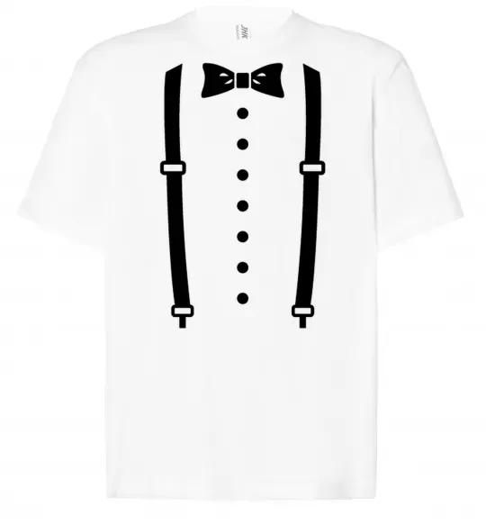 Футболка Оверсайз Метелик та підтяжки Белый фото