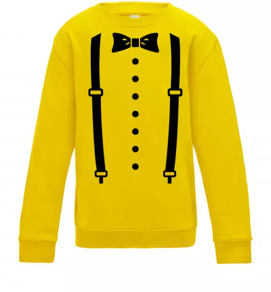 Детский Свитшот Метелик та підтяжки Солнечно желтый фото