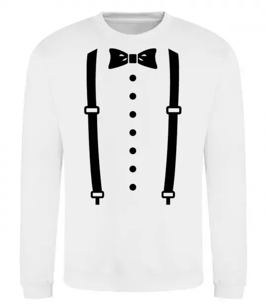 Світшот Метелик та підтяжки Білий фото