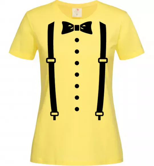 Жіноча футболка Метелик та підтяжки Лимонний фото