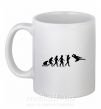 Чашка керамічна Эволюция тхэквондо Білий фото