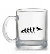 Чашка скляна Эволюция тхэквондо Прозорий фото