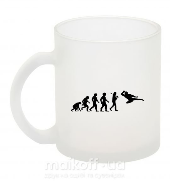 Чашка скляна Эволюция тхэквондо Фроузен фото