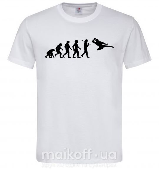 Мужская футболка Эволюция тхэквондо Белый фото