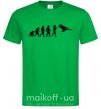 Мужская футболка Эволюция тхэквондо Зеленый фото