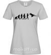 Жіноча футболка Эволюция тхэквондо Сірий фото