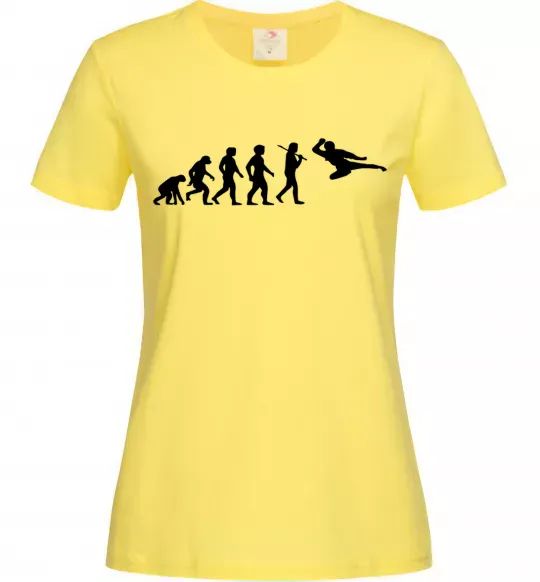Женская футболка Еволюція тхеквондо Лимонный фото
