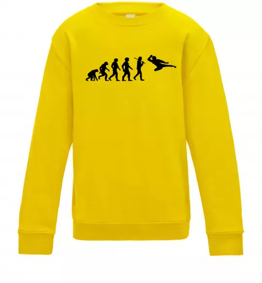 Детский Свитшот Еволюція тхеквондо Солнечно желтый фото