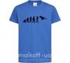 Дитяча футболка Эволюция тхэквондо Яскраво-синій фото