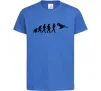 Детская футболка Еволюція тхеквондо Ярко-синий фото