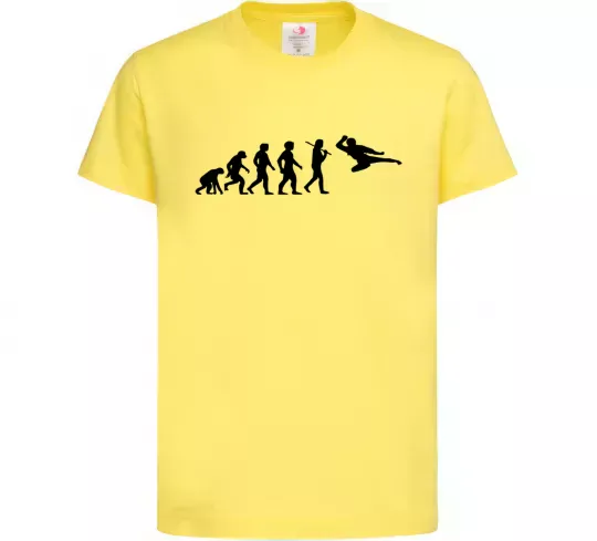 Детская футболка Еволюція тхеквондо Лимонный фото