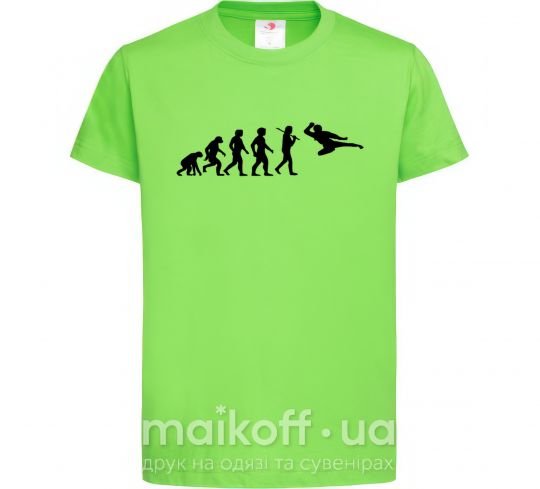 Дитяча футболка Эволюция тхэквондо Лаймовий фото