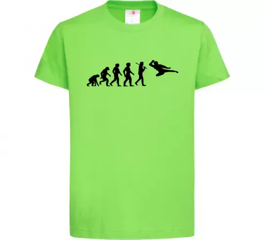 Детская футболка Еволюція тхеквондо Лаймовый фото