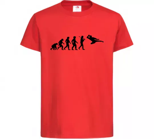 Детская футболка Еволюція тхеквондо Красный фото