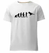 Мужская премиум футболка Еволюція тхеквондо Белый фото