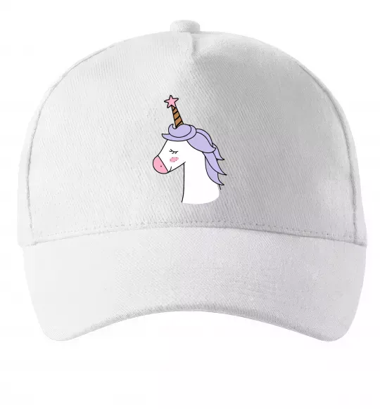 Кепка Одноріг з зіркою Білий фото