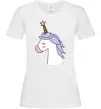 Жіноча футболка Одноріг з зіркою Білий фото