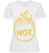 Жіноча футболка Hot Білий фото
