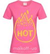 Жіноча футболка Hot Яскраво-рожевий фото