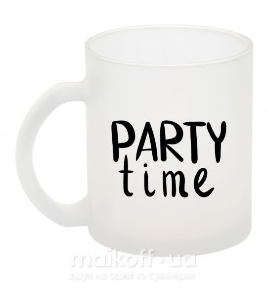 Чашка скляна Party time Фроузен фото