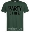 Чоловіча футболка Party time Темно-зелений фото