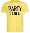Мужская футболка Party time Лимонный фото