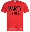 Чоловіча футболка Party time Червоний фото