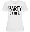 Жіноча футболка Party time Білий фото