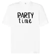 Футболка Оверсайз Party time Білий фото