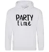 Мужская толстовка (худи) Party time Серый меланж Мужская толстовка (худи) Party time Серый меланж фото