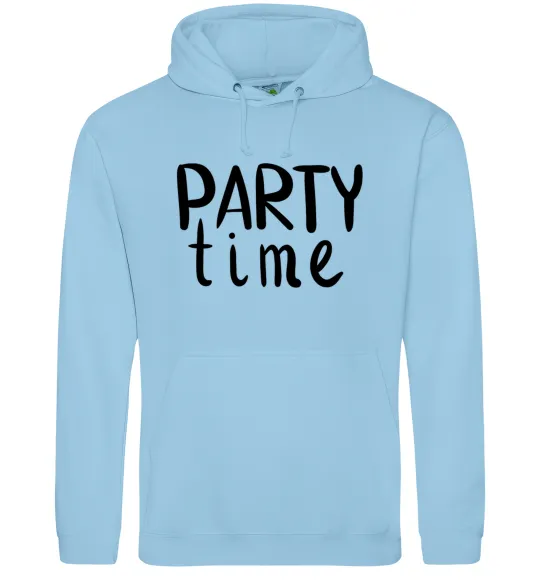 Чоловіча толстовка (худі) Party time Блакитний фото