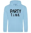 Женская толстовка (худи) Party time Голубой фото
