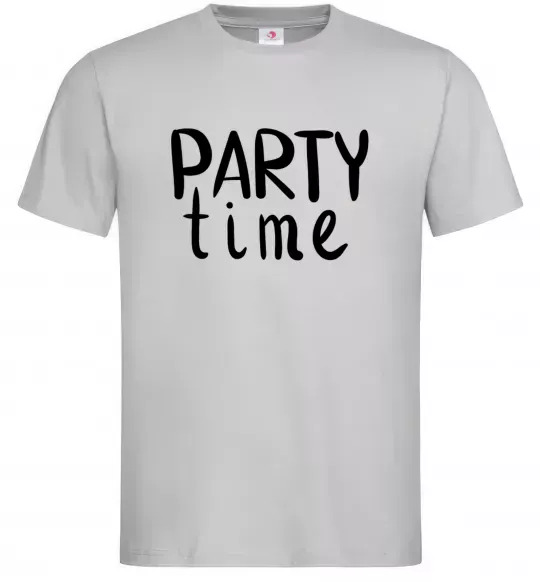 Чоловіча футболка Party time Сірий фото