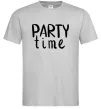 Чоловіча футболка Party time Сірий фото