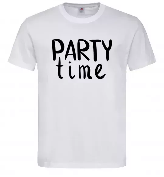 Чоловіча футболка Party time Білий фото
