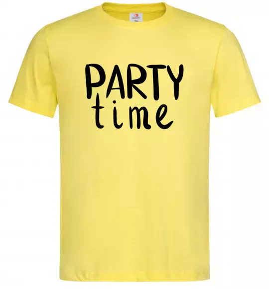 Чоловіча футболка Party time Лимонний фото