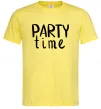 Чоловіча футболка Party time Лимонний фото