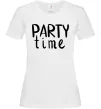 Жіноча футболка Party time Білий Жіноча футболка Party time Білий фото