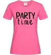 Жіноча футболка Party time Яскраво-рожевий Жіноча футболка Party time Яскраво-рожевий фото