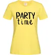 Жіноча футболка Party time Лимонний Жіноча футболка Party time Лимонний фото