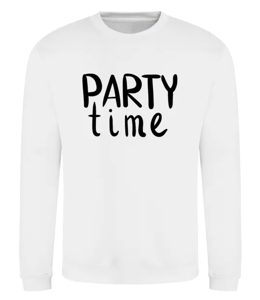 Світшот Party time Білий фото