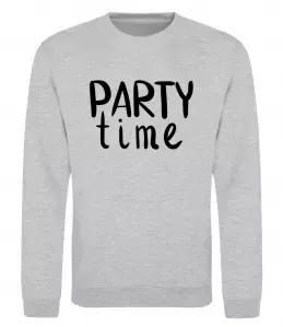 Свитшот Party time Серый меланж фото